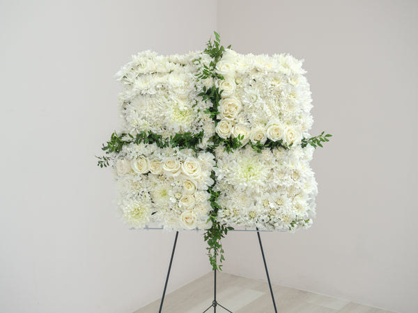 Classic Serenity Sympathy Panel (20 inch*20 inch) - 经典静谧追思花墙 (20 inch*20 inch)