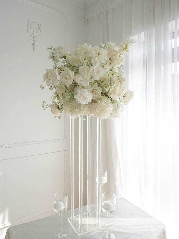 Faux Centrepiece (22 inches) Classic Pure White Rental