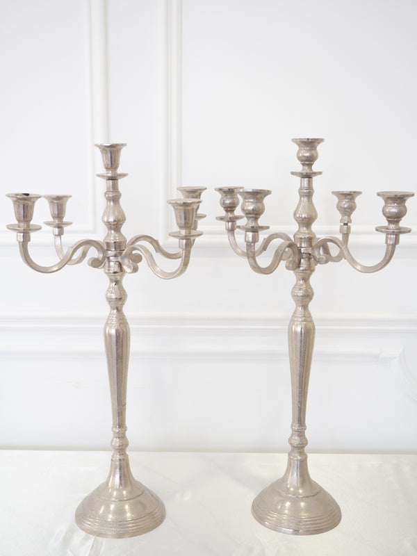 Baroque Silver Candelabra Rental- 巴洛克银质烛台(租赁)