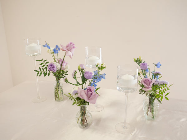 Fresh Bud Vase Lavender Blue - 花蕾鲜花瓶 蓝紫梦境