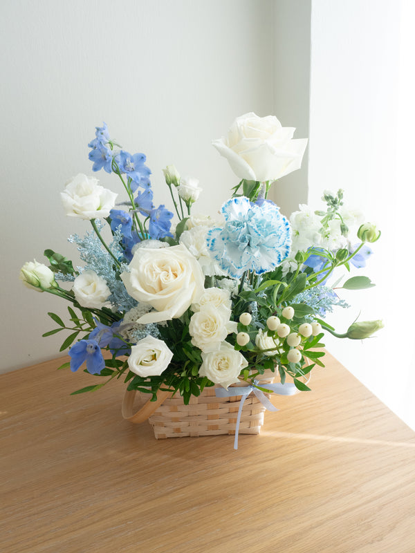 Basket of loveliness (white Blue) - 一篮子可爱(蓝白)