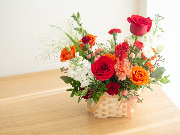 Basket of loveliness (orange red)- 一篮子可爱(红橙)