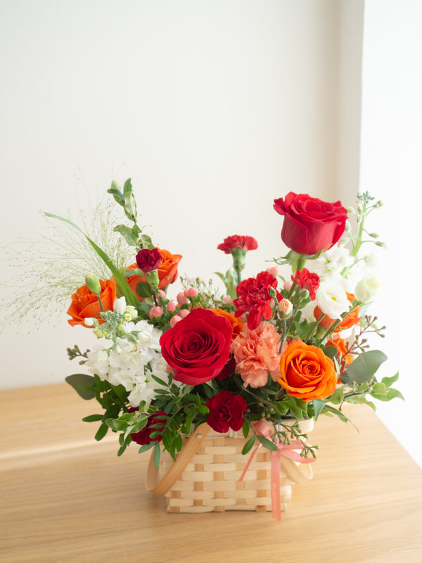 Basket of loveliness (orange red)- 一篮子可爱(红橙)