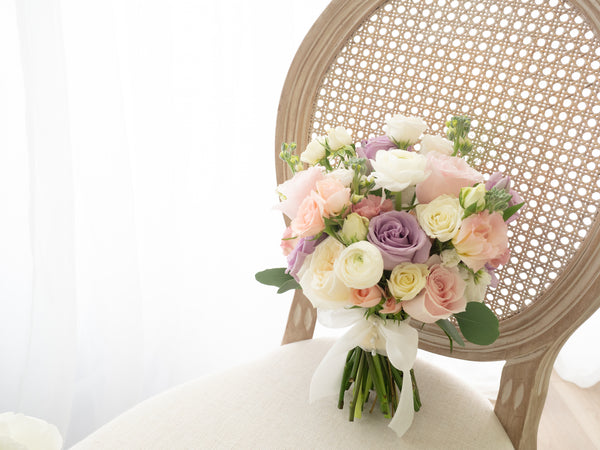 Bride's bouquet Classic Lavender Blush- 新娘手捧 经典柔粉薰衣草