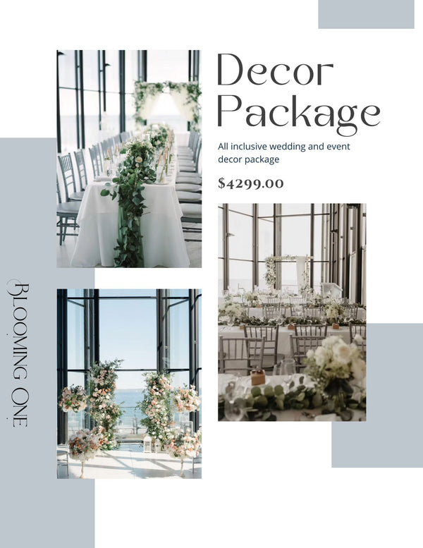 Spencer's At The Waterfront Wedding Decor – All-Inclusive Package