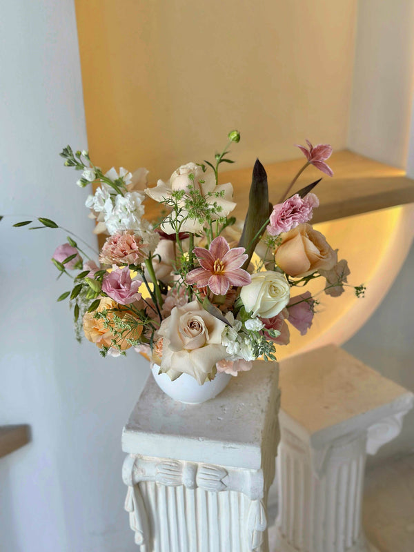 Champagne Bloom Centerpiece