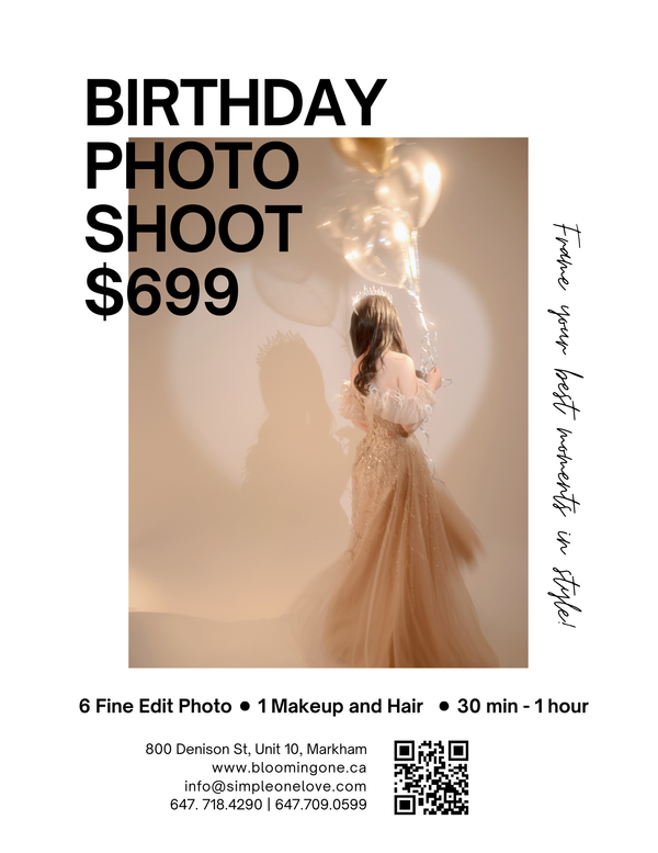 Minimal Luxe Birthday Photos – 极简奢感生日写真