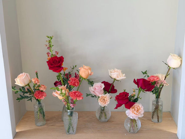 Fresh bud vases