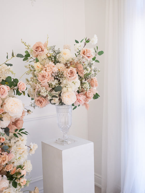 2026 Promotion Floral Package Half Bloom DUSTY & WHITE