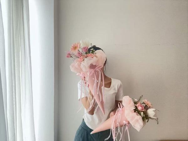 Peach Macaron – 蜜桃马卡龙雪糕筒