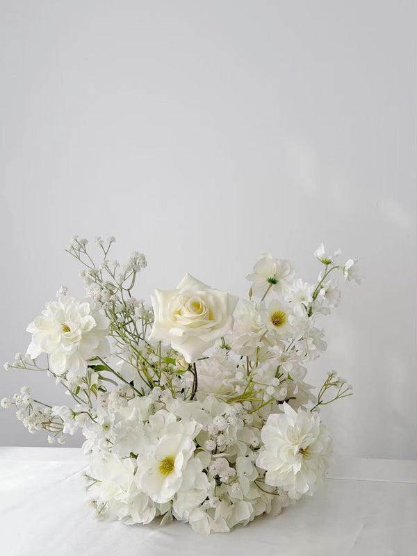 Faux Centrepiece (12 inches) Classic Pure White Rental