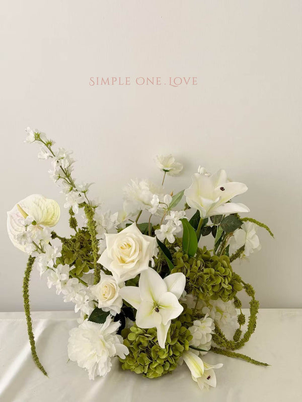 Faux Centrepiece (12 inches) Lime & Oliver Green Rental