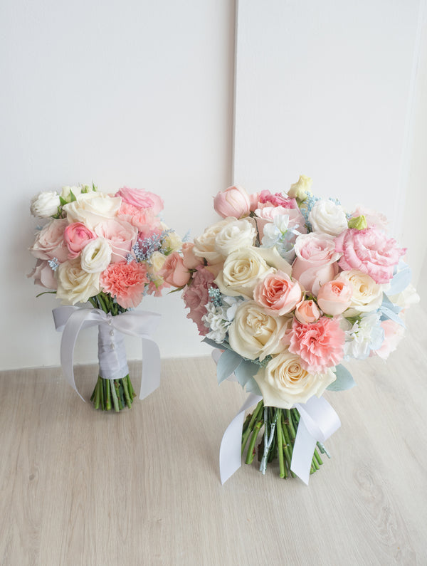 Bride's bouquet Baby Blue Blush
