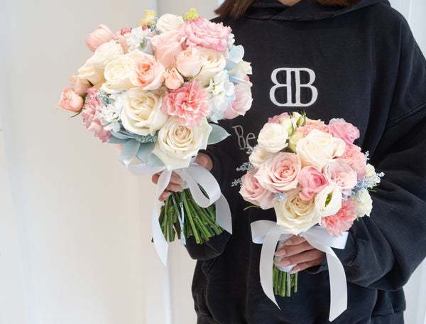 Bride's bouquet Baby Blue Blush