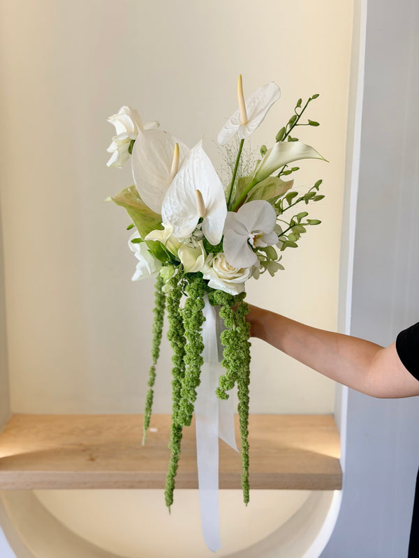 Bride's Bouquet Timeless White Romance